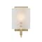 Westinghouse Fixture Wall 60W Enzo James, Brushed Brass Frosted Curved Glassass 6128300 - alternate 1